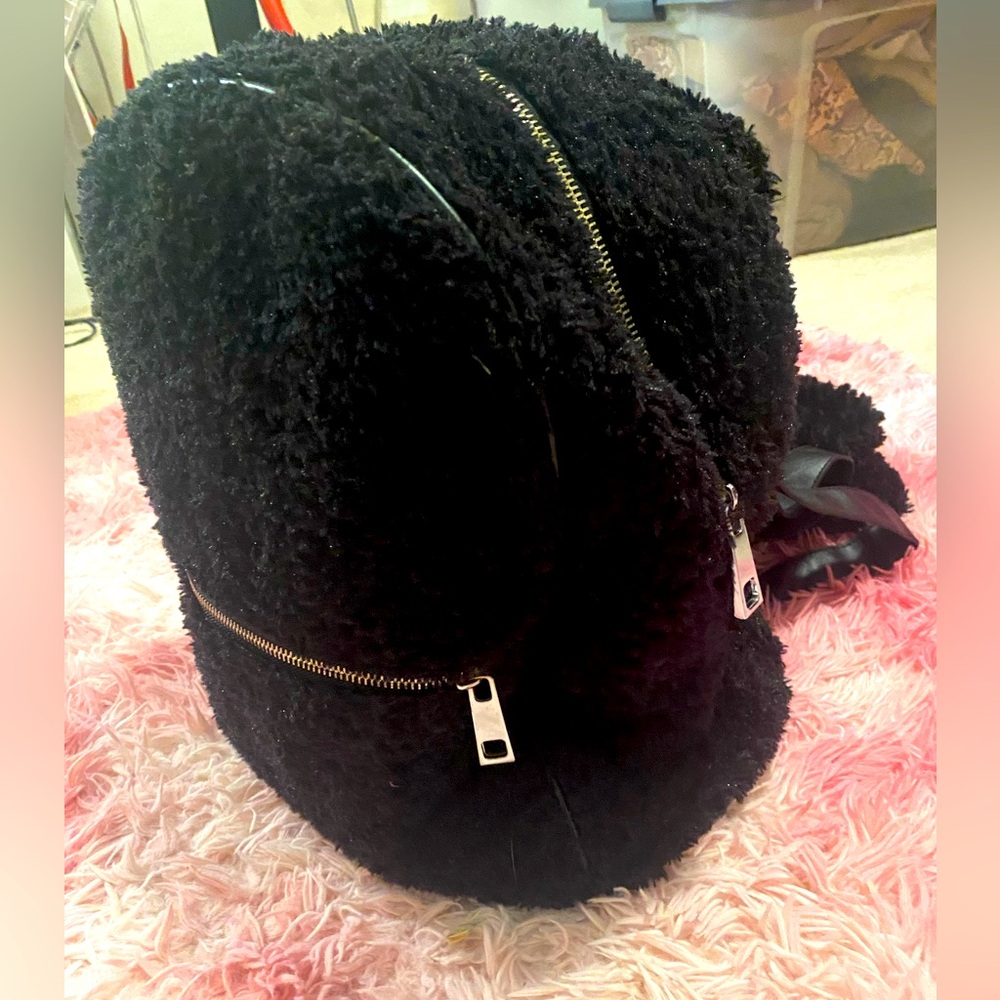 Current Mood Fuzzy Hoodie Backpack
